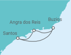 Itinerario del Crucero Brasil - MSC Cruceros