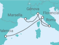 Itinerario del Crucero Italia - MSC Cruceros