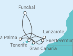 Itinerario del Crucero Islas Canarias - Costa Cruceros