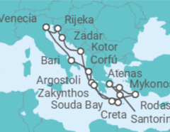 Itinerario del Crucero Grecia, Montenegro, Italia - Costa Cruceros