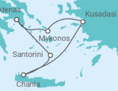 Itinerario del Crucero Colores de las Islas Griegas y Vistas de Turquía - Virgin Voyages