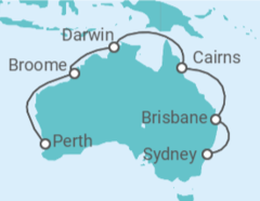 Itinerario del Crucero Australia - Princess Cruises