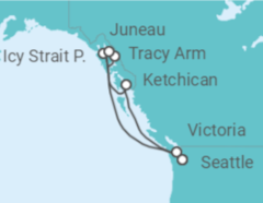 Itinerario del Crucero Alaska - MSC Cruceros