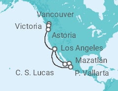 Itinerario del Crucero México, Estados Unidos (EE.UU.), Canadá - Princess Cruises