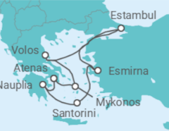 Itinerario del Crucero Grecia, Turquía - Costa Cruceros