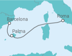 Itinerario del Crucero España - MSC Cruceros