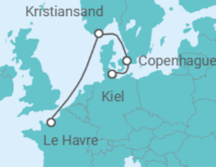 Itinerario del Crucero Dinamarca - Costa Cruceros
