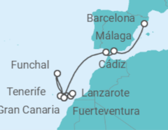 Itinerario del Crucero Islas Canarias - Costa Cruceros