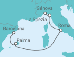 Itinerario del Crucero Italia, España - MSC Cruceros