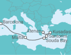Itinerario del Crucero Malta, Grecia, Turquía - Holland America Line