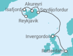 Itinerario del Crucero Reino Unido, Islandia - Holland America Line