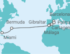 Itinerario del Crucero España, Gibraltar, Bermudas - Celebrity Cruises
