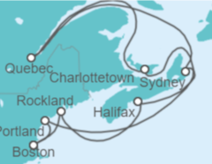 Itinerario del Crucero Canadá - Celebrity Cruises