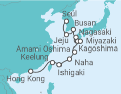 Itinerario del Crucero Desde Incheon (Seúl, Corea del Sur) a Hong Kong (China) - Silversea