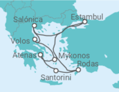 Itinerario del Crucero Grecia, Turquía - Silversea
