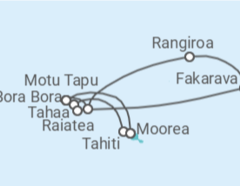 Itinerario del Crucero Polinesia Francesa - Silversea