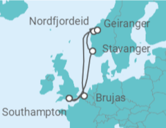 Itinerario del Crucero Noruega, Bélgica - Celebrity Cruises