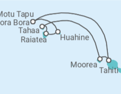 Itinerario del Crucero Polinesia Francesa - Silversea