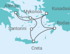 Itinerario del Crucero Grecia idílica - Celestyal Cruises