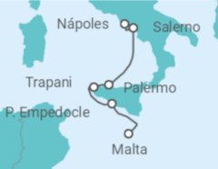 Itinerario del Crucero De Croacia a las costas del sur de Italia: un crucero entre legados antiguos, tradiciones y el arte  - CroisiMer