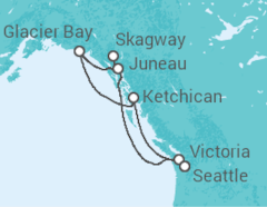 Itinerario del Crucero Alaska - NCL Norwegian Cruise Line