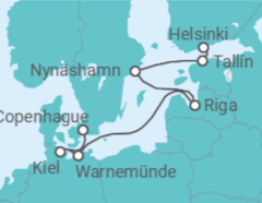 Itinerario del Crucero Estonia, Suecia, Letonia, Alemania - NCL Norwegian Cruise Line