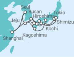 Itinerario del Crucero Japón, Corea Del Sur, China - Silversea