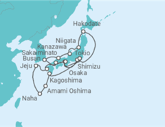 Itinerario del Crucero Japón, Corea Del Sur - Silversea