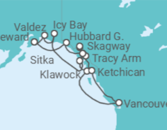 Itinerario del Crucero Alaska - Silversea