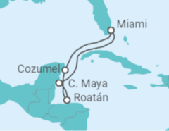 Itinerario del Crucero Honduras, México - con vuelos - Royal Caribbean