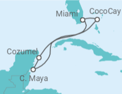 Itinerario del Crucero México - con vuelos - Royal Caribbean