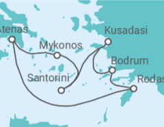 Itinerario del Crucero Grecia, Turquía - con vuelos - Royal Caribbean