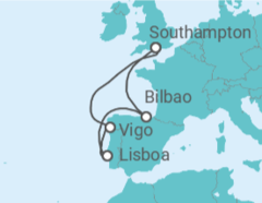 Itinerario del Crucero España, Portugal - con vuelos - Royal Caribbean