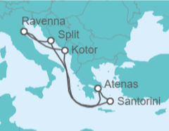 Itinerario del Crucero Montenegro, Grecia, Croacia - con vuelos - Royal Caribbean