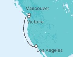 Itinerario del Crucero Alaska - Princess Cruises