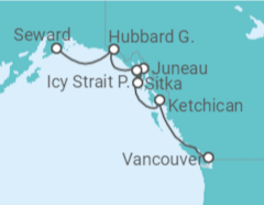 Itinerario del Crucero Alaska - Celebrity Cruises