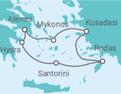 Itinerario del Crucero Grecia, Turquía - Celebrity Cruises