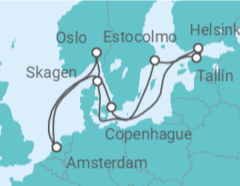 Itinerario del Crucero Noruega, Suecia, Estonia, Finlandia, Dinamarca - Celebrity Cruises