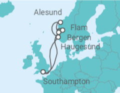 Itinerario del Crucero Noruega - Celebrity Cruises