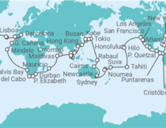 Itinerario del Crucero Vuelta al mundo - Costa Cruceros