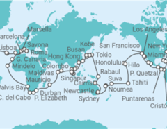 Itinerario del Crucero Vuelta al mundo - Costa Cruceros