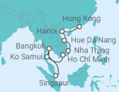 Itinerario del Crucero Tailandia y Vietnam - Celebrity Cruises