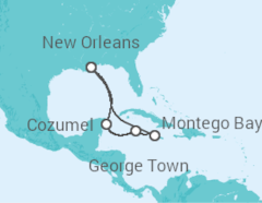 Itinerario del Crucero Caribe Occidental - Carnival Cruise Line