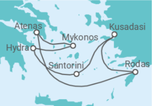 Itinerario del Crucero Atenas y lo mejor de Grecia y Turquía II - Celebrity Cruises