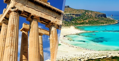Atenas y Creta en avión
