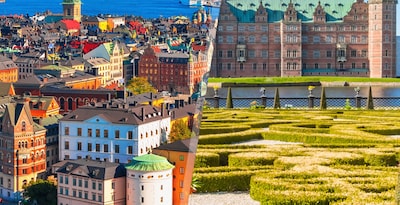 Estocolmo y Copenhague en avión