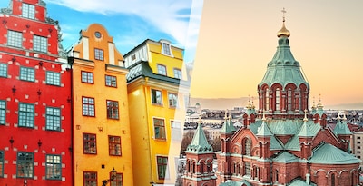 Estocolmo y Helsinki en avión