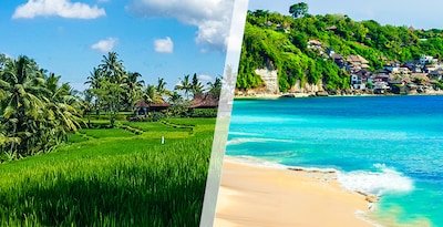 Ubud con Playas del Sur de Bali