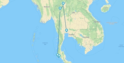 Bangkok, Chiang Rai, Chiang Mai, Phuket y Phi Phi