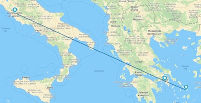 Roma, Atenas y Mykonos en avión